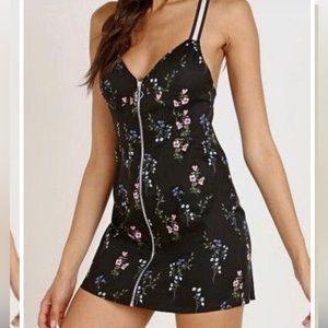 For Love & Lemons floral print mini dress size Small